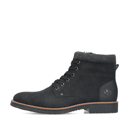 Rieker Herren Schnürstiefel tiefschwarz