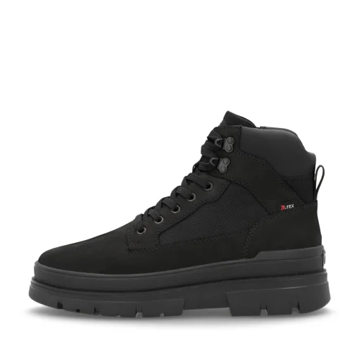 Rieker Herren Schnürstiefel asphaltschwarz