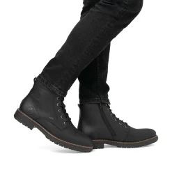 Rieker Herren Schnürstiefel urbanschwarz