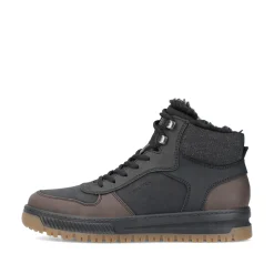 Rieker Herren Schnürstiefel asphaltschwarz