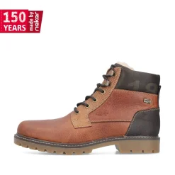 Rieker Herren Schnürstiefel karamellbraun