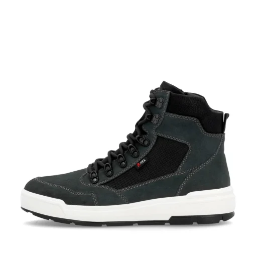 Rieker Herren Schnürstiefel carbongrau-schwarz