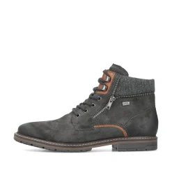 Rieker Herren Schnürstiefel graphitgrau