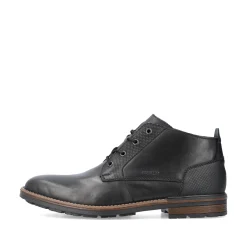 Rieker Herren Schnürstiefel nachtschwarz