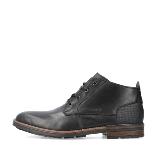 Rieker Herren Schnürstiefel nachtschwarz