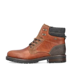 Rieker Herren Schnürstiefel fuchsbraun