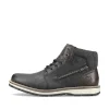 Rieker Herren Schnürstiefel asphaltschwarz