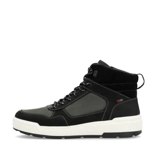 Rieker Herren Schnürstiefel carbonschwarz-grau