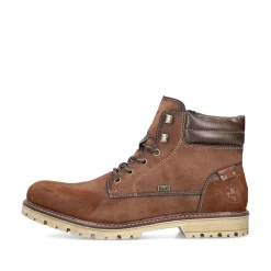 Rieker Herren Schnürstiefel kastanienbraun