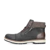 Rieker Herren Schnürstiefel nachtschwarz