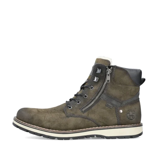 Rieker Herren Schnürstiefel olivgrün