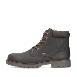 Rieker Herren Schnürstiefel dunkelbraun