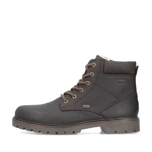 Rieker Herren Schnürstiefel dunkelbraun