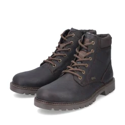 Rieker Herren Schnürstiefel dunkelbraun