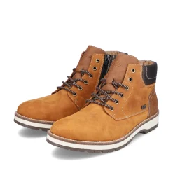 Rieker Herren Schnürstiefel karamellbraun