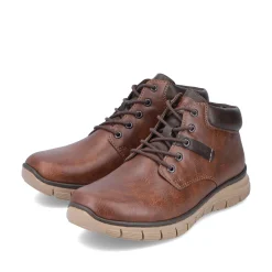 Rieker Herren Schnürstiefel nussbraun