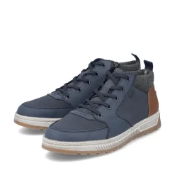 Rieker Herren Schnürstiefel atlantikblau