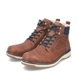 Rieker Herren Schnürstiefel fuchsbraun