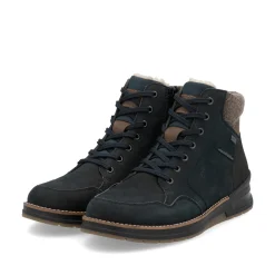 Rieker Herren Schnürstiefel atlantikblau
