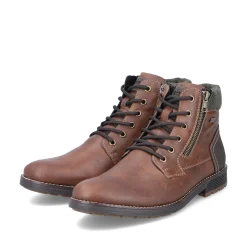 Rieker Herren Schnürstiefel holzbraun