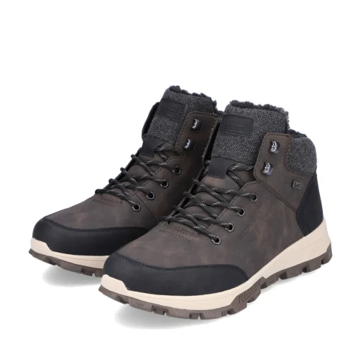 Rieker Herren Schnürstiefel zimtbraun