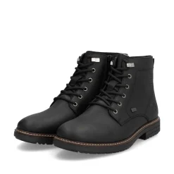 Rieker Herren Schnürstiefel urbanschwarz