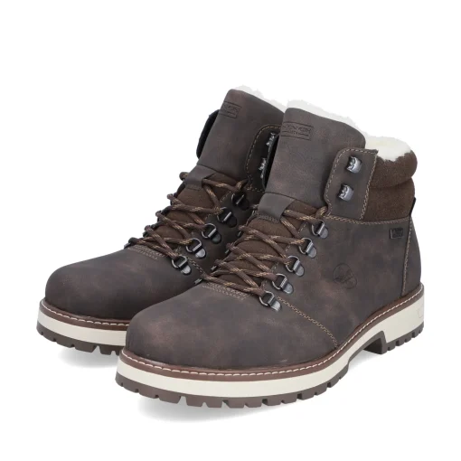 Rieker Herren Schnürstiefel mokka