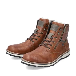 Rieker Herren Schnürstiefel karamellbraun