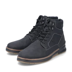 Rieker Herren Schnürstiefel urbanschwarz
