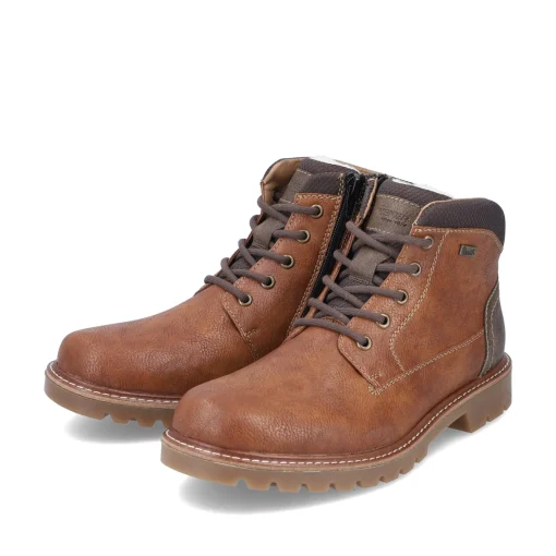 Rieker Herren Schnürstiefel karamellbraun