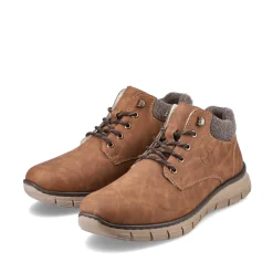 Rieker Herren Schnürstiefel holzbraun