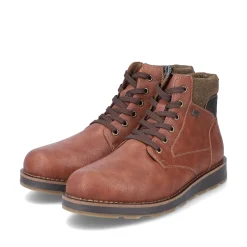 Rieker Herren Schnürstiefel fuchsbraun