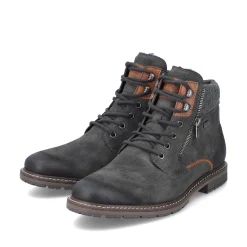 Rieker Herren Schnürstiefel graphitgrau