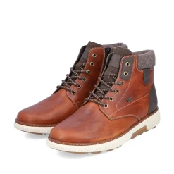 Rieker Herren Schnürstiefel karamellbraun