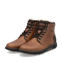 Rieker Herren Schnürstiefel holzbraun
