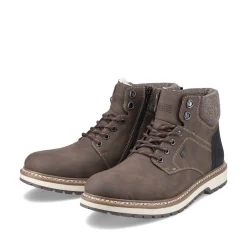 Rieker Herren Schnürstiefel tabakbraun