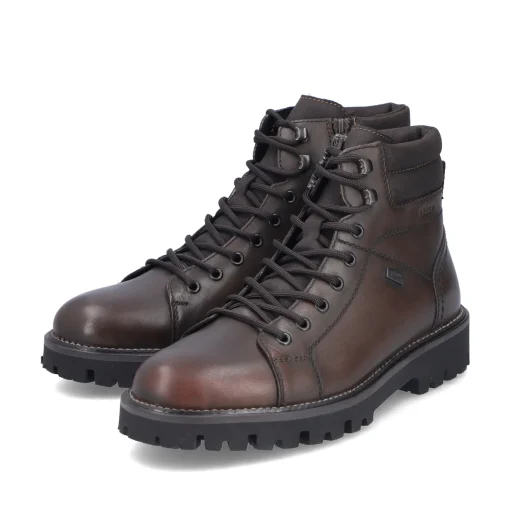 Rieker Herren Schnürstiefel schokobraun