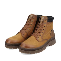Rieker Herren Schnürstiefel wood brown
