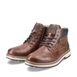 Rieker Herren Schnürstiefel kastanienbraun