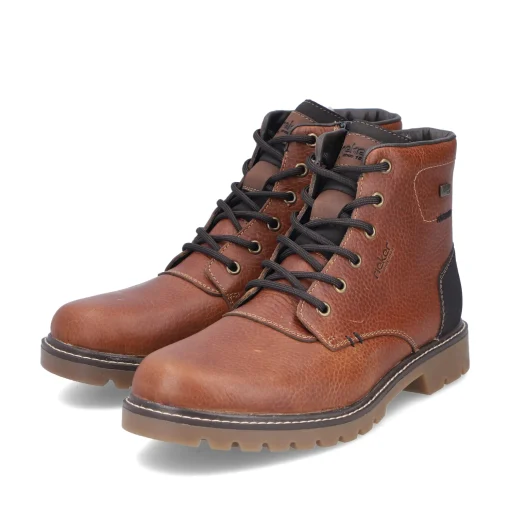 Rieker Herren Schnürstiefel fuchsbraun