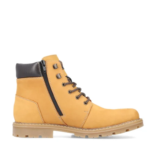 Rieker Herren Schnürstiefel goldgelb