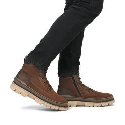 Rieker Herren Schnürstiefel nussbraun