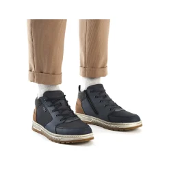 Rieker Herren Schnürstiefel atlantikblau