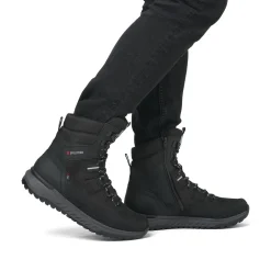 Rieker Herren Schnürstiefel urbanschwarz