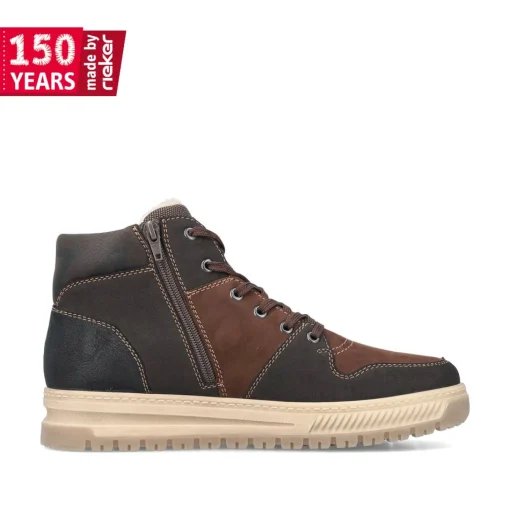 Rieker Herren Schnürstiefel mokkabraun