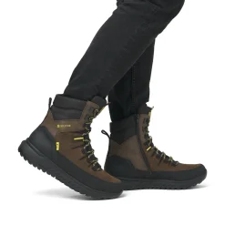 Rieker Herren Schnürstiefel holzbraun-schwarz