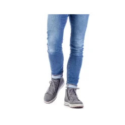 Rieker Herren Schnürstiefel stahlgrau