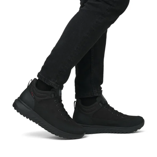 Rieker Herren Schnürstiefel carbonschwarz