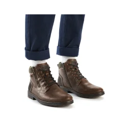 Rieker Herren Schnürstiefel holzbraun