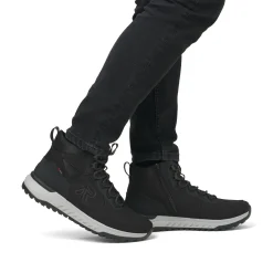 Rieker Herren Schnürstiefel graphitschwarz